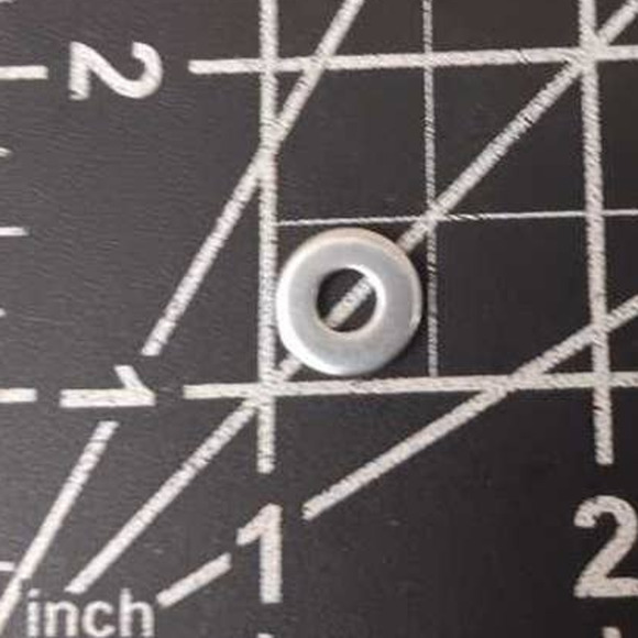 250 Qty #8 Zinc Plated SAE Flat Washers, CR+3 RoHS Compliant - Free Shipping - Picture 3 of 4